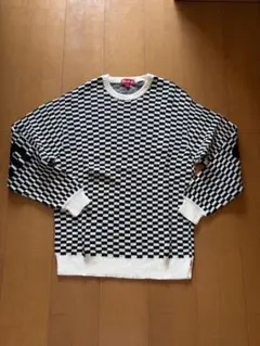 Supreme Back Logo Sweater "Checkerboard"のサムネイル