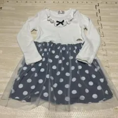チュール付きワンピース　子供服
