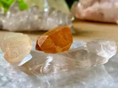 セット★ レムリアンクォーツ　ゴールデンレムリアン　天然石　ツイン　水晶