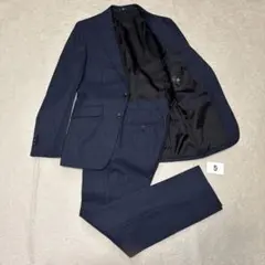 05 美品　スーツセレクト　スーツ　Y4 ネイビー　ウール