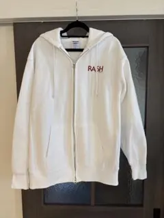RASH ラッシュ 羽バックフルジップパーカー（12oz） 美品　XL ホワイト