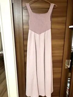 LILY BROWN ピンク紫 ニット キャミワンピース サイズ1 美品❗️