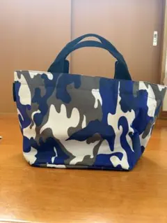 エルベシャプリエ 725FSカモフラージュグリブルー 舟形トートバッグ L 