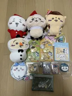 ちいかわ　ロリポップチョコチャーム、ダイカットコインケース、ぬいぐるみセット
