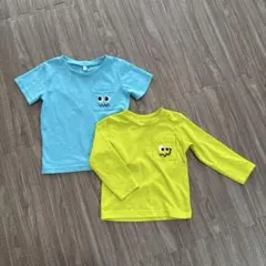 西松屋　半袖•長袖Tシャツ　2枚SET