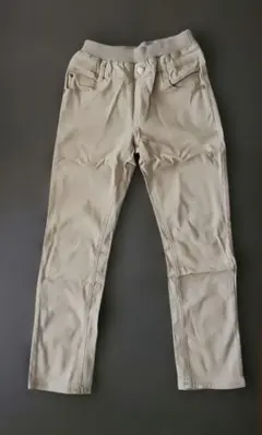 ベージュ スリムフィットパンツ 140cm