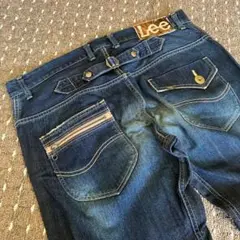 Lee ダークブルーデニム ストレート 34 美品