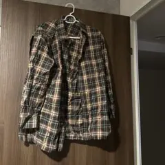 チェック柄 長袖ネルシャツ