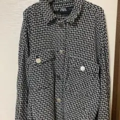 ZARA ツイードジャケット ブラック ホワイト