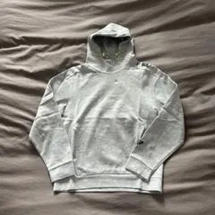 グレー フード付き スウェットパーカー