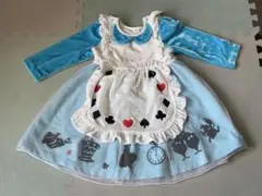 不思議の国のアリス　ワンピース　コスプレ　クリスマス　95cm