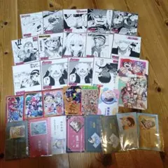 ジャンプフェア 色紙 名刺カード ステッカー コースター セット