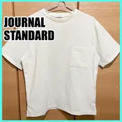 古着 ジャーナルスタンダード ポケット付きTシャツ クリーム色 S