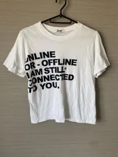 Soupロゴプリント クロップド丈 半袖Tシャツ ホワイト　Fのサムネイル