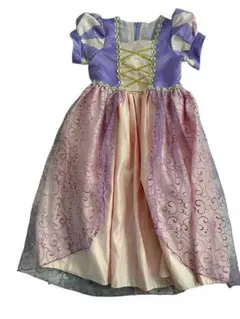 ラプンツェル風ドレス　プリンセス　ハロウィン　誕生日　130㎝　英会話