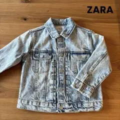 ZARA、デニムジャケット、ライトブルー、90〜100