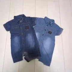 Wrangler デニム ロンパース 2枚セットのサムネイル