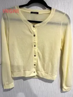 INGNI イング　イエロー 長袖カーディガン