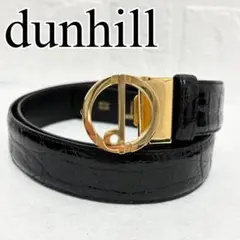 新品 ダンヒル dunhill 黒 レザーベルト クロコダイル風 2025年最新】ダンヒル クロコ ベルトの人気アイテム - メルカリ