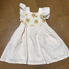 petitmain ひまわり ワンピース 90