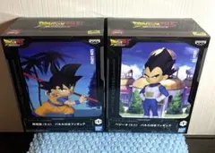 ドラゴンボールDAIMA 孫悟空（ミニ）ベジータ（ミニ） パネル付きフィギュア