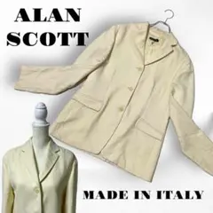 美品　ジャケット　アランスコット　テーラードジャケット　イタリア製　高級ウール