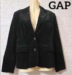 GAP ブラック ベルベット テーラードジャケット サイズ２