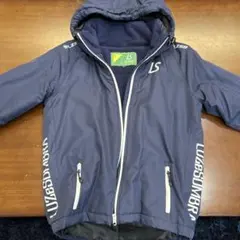 ルースイソンブラ フード付きネイビー ベンチコート 150ジュニア