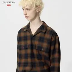 UNIQLO JW ANDERSON ブラッシュドコットンオーバーサイズシャツ