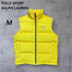 POLO SPORTラルフローレン ダウンベスト　イエロー　肉厚　M
