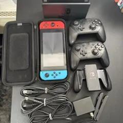 【一部ジャンク・本体美品】Switch 本体セット ＆ プロコン2台 まとめ売り