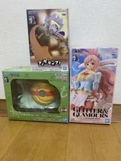 ONE PIECE ルフィ しらほしフィギュアとスピーカーセット