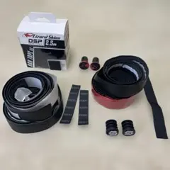 クロスバイク用バーテープ(一部使用済み)3種&バーエンドキャップまとめ売りのサムネイル