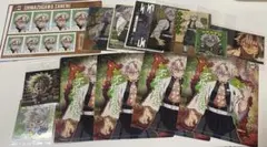 鬼滅の刃　不死川実弥　マグネットシート　ステッカー　証明写真　セット