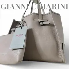 【未使用品】 ジャンニキャリーニ マルチェッラ レザー トートバッグ ベージュ