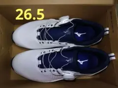 Mizuno ゴルフ ハザード エナジー ボア オフホワイト×ネイビー×レッド