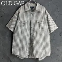 00s OLD GAPチェック 半袖シャツ オールドギャップ y2k XL 古着