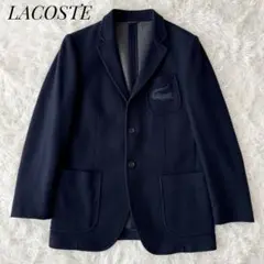 新品同様　ラコステ　LACOSTE テーラードジャケット　ストレッチ　グレー LACOSTE - ラコステ テーラードジャケット 34 グレー LACOSTE