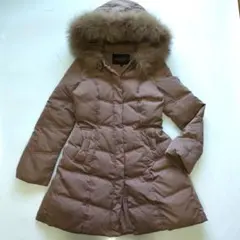 ルイルエブティック フォックスファー バックリボン ダウンコート