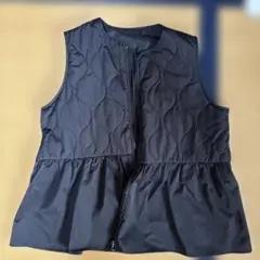 ちびうさ様専用♡ ブラック キルティングダウンベスト Lサイズ