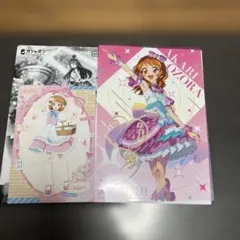 アイカツ！ ×プリパラクリアビジュアルポスター　特典ポストカード　あかり