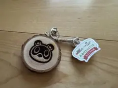 あつまれどうぶつの森 たてしなの森 たぬきち しずえ 木のキーホルダー