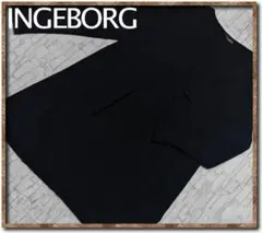 N*O様 インゲボルグ　リボン付きカットワンピース　黒