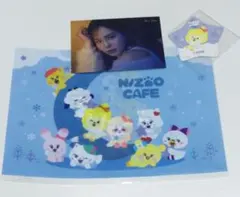 NiziU ラントレ マコ ＆ NIZOO カフェ クリアファイル コースター