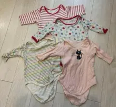 西松屋　長袖ロンパースセット 80