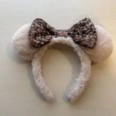 ディズニーカチューシャ ビーズリボン付き