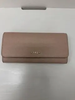 FURLA フルラ 長財布 ベージュ レザー ロゴ金具 美品 レディース