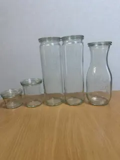 WECK ガラス保存容器 5個セット キャニスター