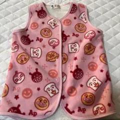 アンパンマン ベビーベスト ピンク　80〜90センチ