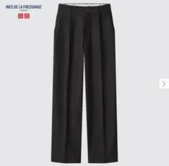 UNIQLO×イネスドラフレサンジュ コットンワイドパンツ 67 ブラック